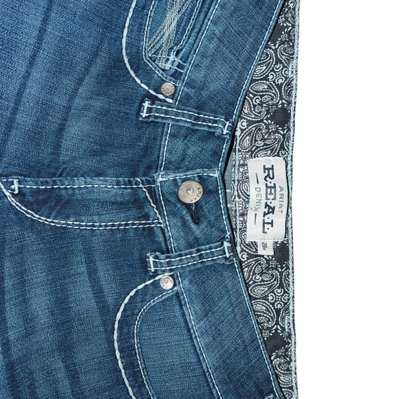 Ariat Women's Mid Rise Boot Cut Real Riding Jeans - Picture 4 of 5